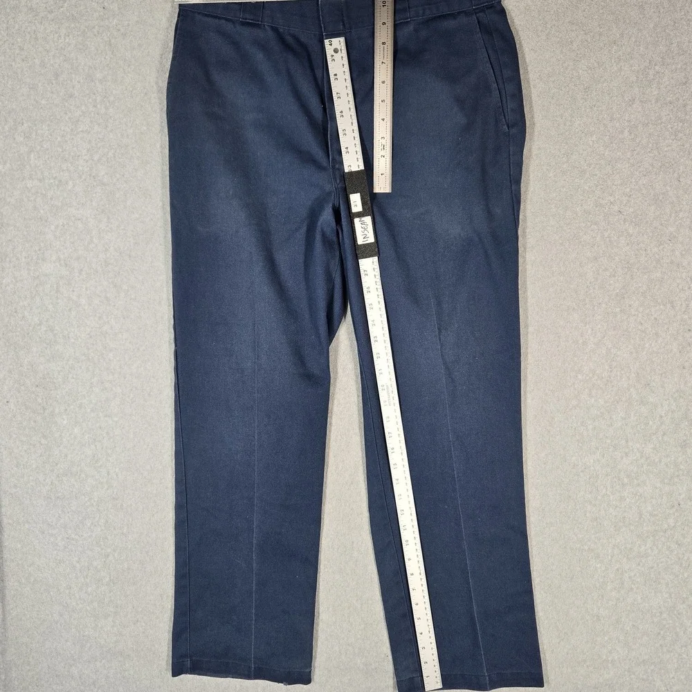 Dickies Men Pants 36X32 Navy Blue 874 Twill Workwear 31